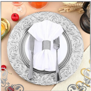 Charger Plates (Silver/Grey)