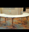 Serpentine table (4 tables make a round table)